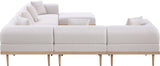 Laguna - 7 Piece Resilient Water Resistant Fabric 142" Upholstered Outdoor Patio Modular Sectional