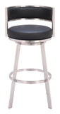 Gimsby Swivel Barstool Black