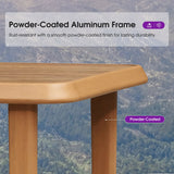 PURPLE LEAF Outdoor Bar Table Patio Dining Table Coffee Kitchen Breakfast Bistro Pub Bar Table for Patio Poolside