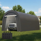 Domed Carport with 4 Weight Cloth Anchor Bags