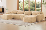 MELLOW 149" 4-Seater Sofa with 2 Ottomans