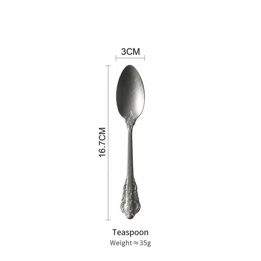 Mixora 304 Stainless Vintage Embossed Flatware Set