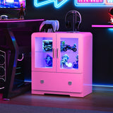 27'' Tall Display Cabinet with Acrylic Doors and Led Lights
