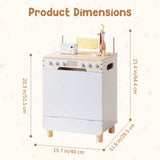 ROBUD Toy Wooden Dishwasher Playset