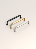 DESIGN2028 Matte Black Cabinet Pulls | Warm Minimalist Flat Handles, Heavy-Duty Feel, 5"