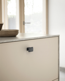 DESIGN2828 Matte Black Square Cabinet Knobs | Single Hole Drawer Knobs for Cabinets