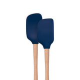 Flex-Core® Mini Spatula + Spoonula with Wood Handle