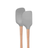 Flex-Core® Mini Spatula + Spoonula with Wood Handle