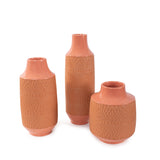 Richland Embossed Peach Vase- Medium