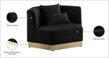 Marquis Velvet Chair - Cozy Contemporary Design with Plush Pillows and Stylish Gold Base for Living Rooms