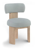 Atelier - Vegan Leather Upholstered Dining Chair (Set of 2) - Painted Natural Frame