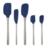 Flex-Core® Silicone and Stainless Steel Spatulas - Set of 5