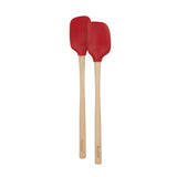 Flex-Core® Mini Spatula + Spoonula with Wood Handle