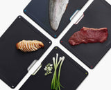 Folio™ Steel 4-piece Chopping Board Set With Black Stainless-Steel Case
