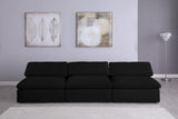 Serene Deluxe Comfort Modular Sofa with Soft Textured Fabric and Overstuffed Feather Cushions