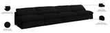 Serene Deluxe Comfort Modular Sofa with Soft Textured Fabric and Overstuffed Feather Cushions