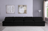 Serene Deluxe Comfort Modular Sofa with Soft Textured Fabric and Overstuffed Feather Cushions