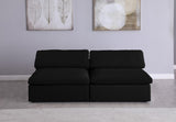 Serene Deluxe Comfort Modular Sofa with Soft Textured Fabric and Overstuffed Feather Cushions