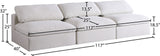 Serene Deluxe Comfort Modular Sofa with Soft Textured Fabric and Overstuffed Feather Cushions