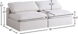 Serene Deluxe Comfort Modular Sofa with Soft Textured Fabric and Overstuffed Feather Cushions