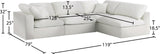 Serene Modular Sectional Sofa: Luxurious Black Linen Fabric & Plush Comfort for Modern Living Spaces