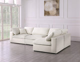 Serene Modular Sectional Sofa: Luxurious Black Linen Fabric & Plush Comfort for Modern Living Spaces
