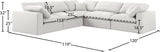 Serene Modular Sectional Sofa: Luxurious Black Linen Fabric & Plush Comfort for Modern Living Spaces