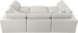 Serene Modular Sectional Sofa: Luxurious Black Linen Fabric & Plush Comfort for Modern Living Spaces