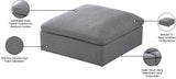 Serene Modular Contemporary Ottoman with Cloud-Like Comfort and Soft Down Feather Cushions