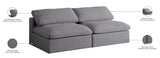 Serene Deluxe Comfort Modular Sofa with Soft Textured Fabric and Overstuffed Feather Cushions