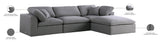 Serene Modular Sectional with Soft Black Linen Fabric and Cloud-Like Comfort for Stylish Living