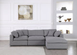 Serene Modular Sectional with Soft Black Linen Fabric and Cloud-Like Comfort for Stylish Living