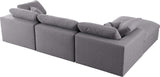 Serene Modular Sectional with Soft Black Linen Fabric and Cloud-Like Comfort for Stylish Living