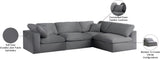 Serene Modular Sectional with Soft Black Linen Fabric and Cloud-Like Comfort for Stylish Living