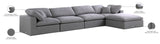 Serene Modular Sectional with Soft Black Linen Fabric and Cloud-Like Comfort for Stylish Living