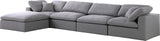 Serene Modular Sectional with Soft Black Linen Fabric and Cloud-Like Comfort for Stylish Living