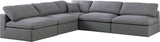 Serene Modular Sectional with Soft Black Linen Fabric and Cloud-Like Comfort for Stylish Living