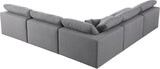 Serene Modular Sectional with Soft Black Linen Fabric and Cloud-Like Comfort for Stylish Living