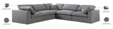 Serene Modular Sectional with Soft Black Linen Fabric and Cloud-Like Comfort for Stylish Living