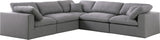 Serene Modular Sectional with Soft Black Linen Fabric and Cloud-Like Comfort for Stylish Living