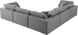 Serene Modular Sectional with Soft Black Linen Fabric and Cloud-Like Comfort for Stylish Living