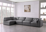 Serene Modular Sectional with Soft Black Linen Fabric and Cloud-Like Comfort for Stylish Living