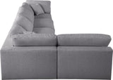 Serene Modular Sectional with Soft Black Linen Fabric and Cloud-Like Comfort for Stylish Living