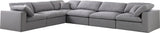 Serene Modular Sectional with Soft Black Linen Fabric and Cloud-Like Comfort for Stylish Living
