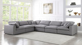 Serene Modular Sectional with Soft Black Linen Fabric and Cloud-Like Comfort for Stylish Living