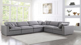 Serene Modular Sectional with Soft Black Linen Fabric and Cloud-Like Comfort for Stylish Living