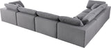 Serene Modular Sectional with Soft Black Linen Fabric and Cloud-Like Comfort for Stylish Living