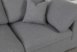 Serene Modular Sectional with Soft Black Linen Fabric and Cloud-Like Comfort for Stylish Living