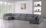 Serene Modular Sectional with Soft Black Linen Fabric and Cloud-Like Comfort for Stylish Living