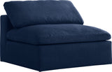 Serene Modular Deluxe Comfort Armless Chair with Cloud-Like Cushions for Stylish Relaxation